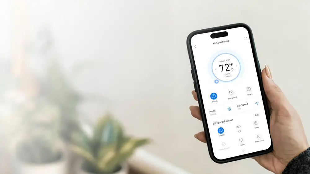 Stenske klime - z vgrajenim WiFi modulom