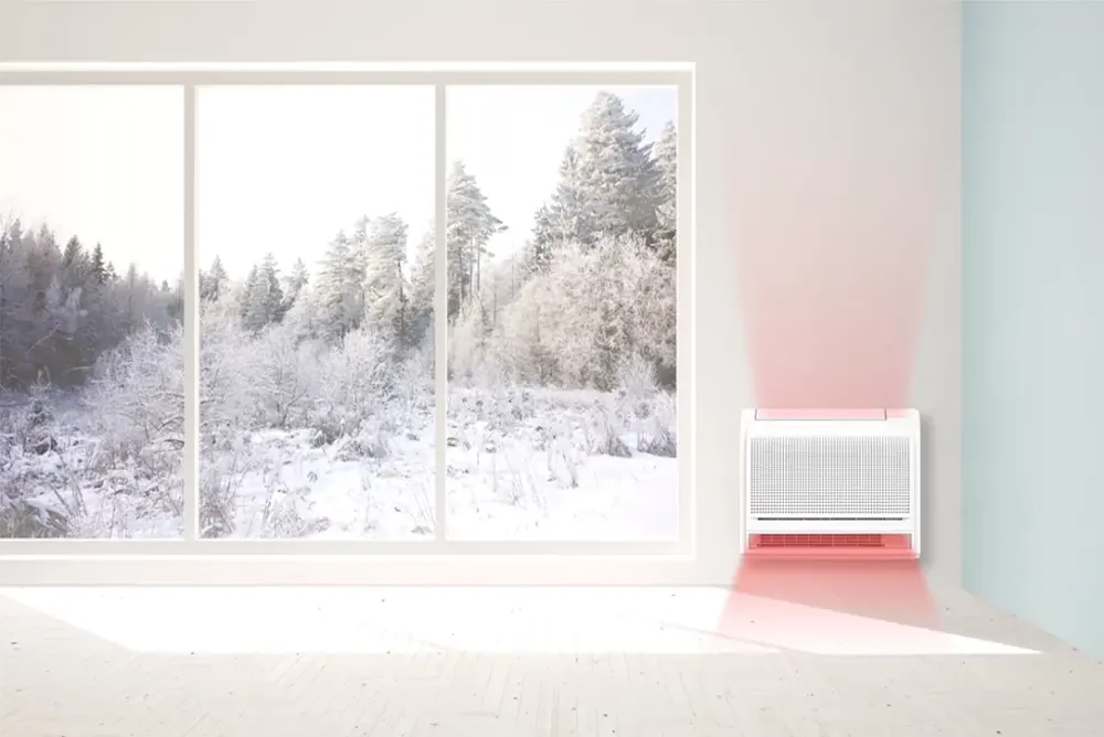 Talna klima ima podobno delovanje kot pri talnem ogrevanju