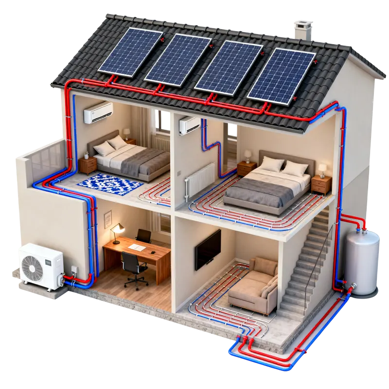 Toplotna črpalka Split R32 - Idealna rešitev za ogrevanje in hlajenje doma.